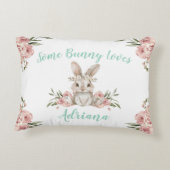 Baby Bunny Some Bunny houdt van je Accent Kussen (Achterkant)