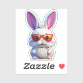 Baby Bunny Sticker with Sunglasses (Vel)