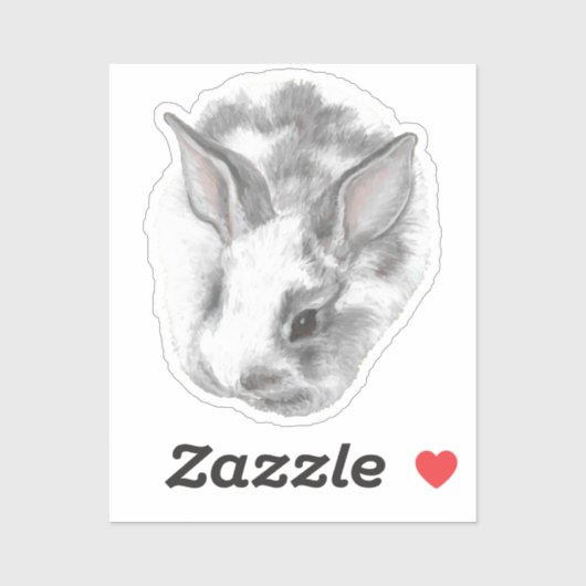 Baby Bunny Vinyl Sticker (Vel)