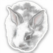 Baby Bunny Vinyl Sticker (Voorkant)