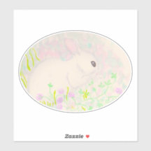 Baby bunny waterverf