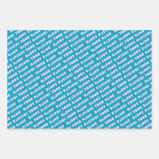 Baby Bunny Wrapping Paper Flat Sheet Set van 3 (Voorkant 3)