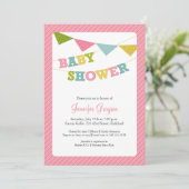 Baby Bunting Baby shower Uitnodiging (Staand voorkant)
