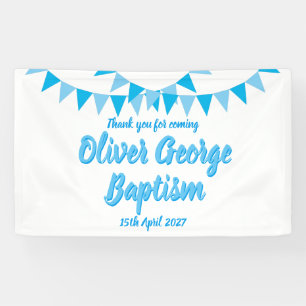 Baby Bunting Blauwe Doop Favor Spandoek