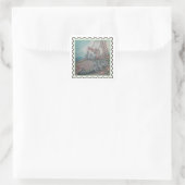 Baby Bunting kinderlied stempelkunst Vierkante Sticker (Tas)