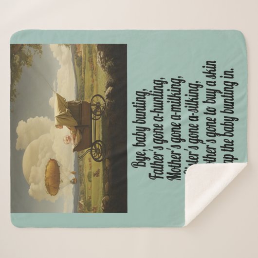 Baby Bunting - Kinderrijm Sherpa Deken (Voorkant (horizontaal))