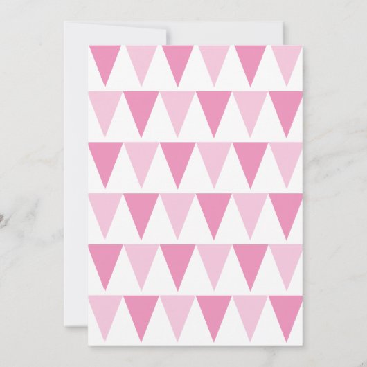 Baby Bunting Roze Doop Uitnodiging doop (Achterkant)