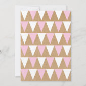 Baby Bunting Roze Doop Uitnodiging doop (Achterkant)