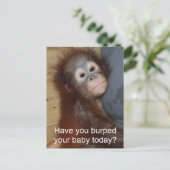 Baby Burp Briefkaart (Staand voorkant)