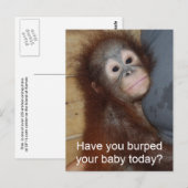 Baby Burp Briefkaart (Voorkant / Achterkant)