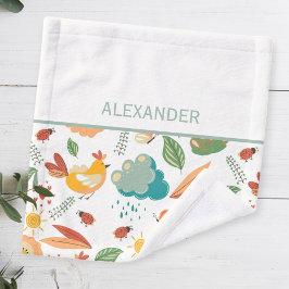 Baby burp cloth farm, shoulder cloth washandje