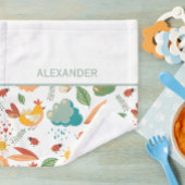 Baby burp cloth farm, shoulder cloth washandje