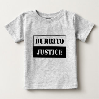 baby burrito justitie ( zwart op lichte achtergron