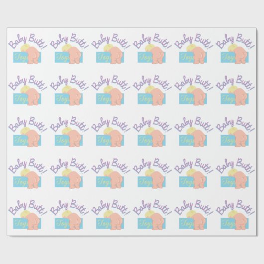 Baby Butt Cadeaupapier (Vlak)