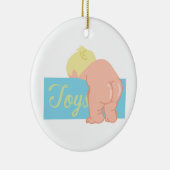 Baby Butt Keramisch Ornament (Rechts)