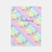 Baby Butterflies Fleece Deken (Voorkant)