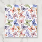 Baby Butterfly Bedankjes Labels (Achterkant)