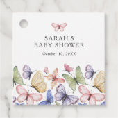 Baby Butterfly Bedankjes Labels (Voorkant)