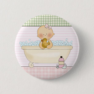 Baby- Buttonnen, ronddraaien: Collectie van zoete  Ronde Button 5,7 Cm