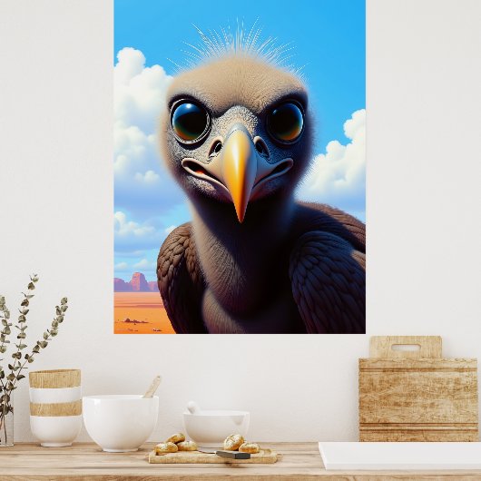 Baby Buzzard Poster (Keuken)