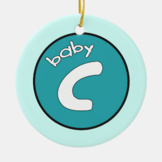 "Baby C" Aangepaste versiering voor veelvouden Keramisch Ornament
