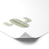 Baby cactus groen poster (Hoek)