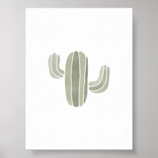 Baby cactus groen poster (Voorkant)