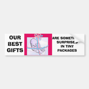 baby cadeaugebonden bumpersticker