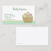 Baby Cadeaumandje Visitekaartje (Voorkant / Achterkant)