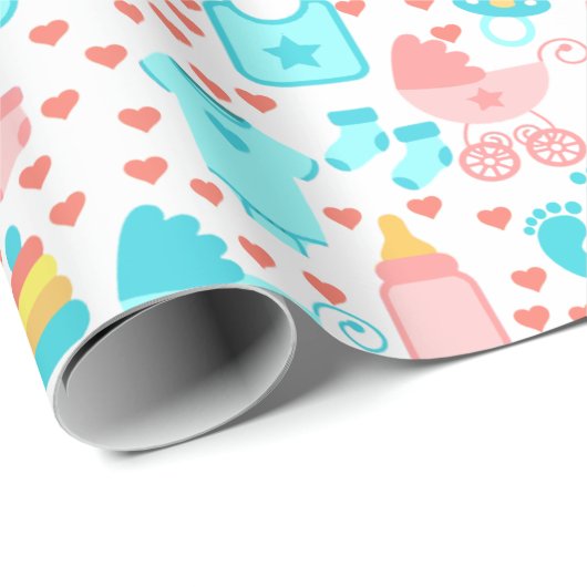 Baby Cadeaupapier (Rol Hoek)