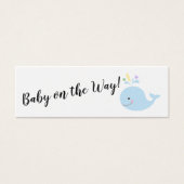Baby Cadeauregister met blauwe afhandelingskaarten Mini Visitekaartjes (Voorkant)