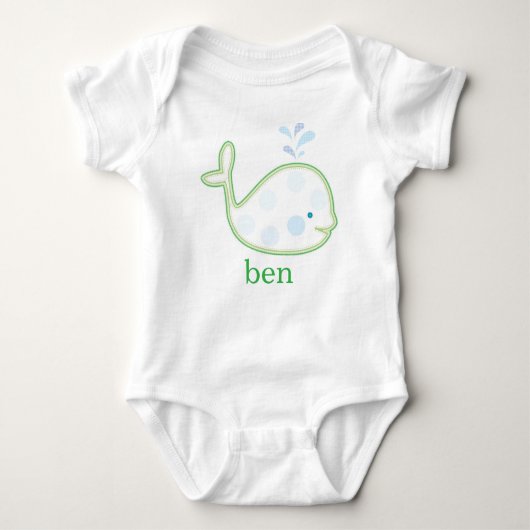 Baby Cadeaus - Baby Whale Romper (Voorkant)