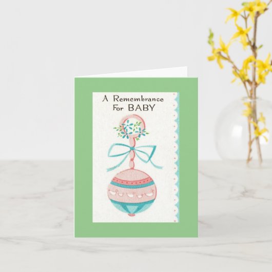  Baby Cadeaus Kaart (Gele Bloem)