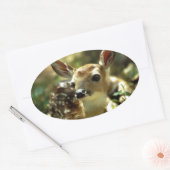 Baby cadeaus ovale sticker (Envelop)