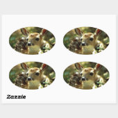 Baby cadeaus ovale sticker (Vel)