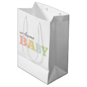Baby-cadeautas, genderneutraal, medium cadeauzakje (Voorkant Gekanteld)