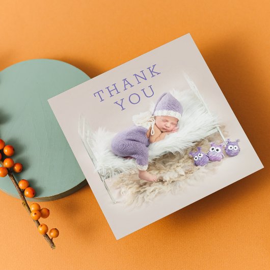 Baby Cadeautje Dank je pasgeboren Baby shower Bedankkaart