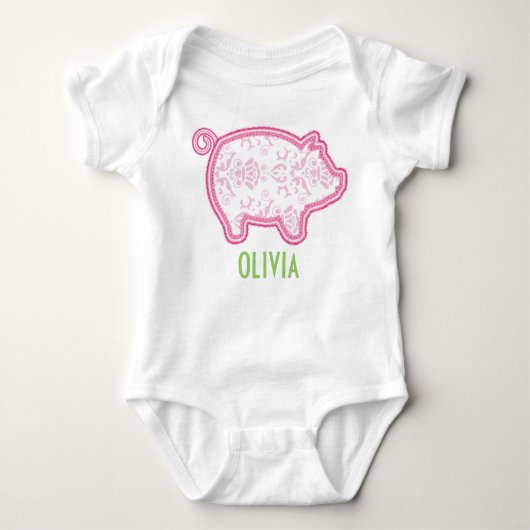 Baby Cadeautje - Little Piglet Romper (Voorkant)