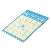 Baby Cadebingo Baby shower Game Blue Blocnote (Schuin)