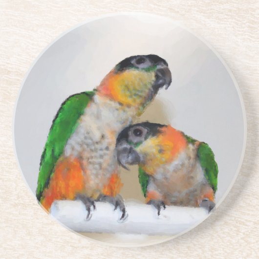 Baby Caïque Parrots Animal Onderzetter (Voorkant)