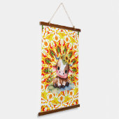 Baby Calf In Bright Colors Hangend Wandkleed (Gebogen)