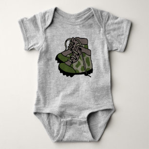 Baby Camo Boots Romper