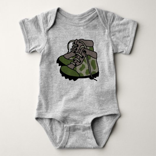 Baby Camo Boots Romper (Voorkant)