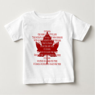 Baby Canada Anthem T-shirt Souvenir Canada T-shirt