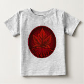 Baby Canada Souvenir Creeper Organic Canada Shirt (Voorkant)