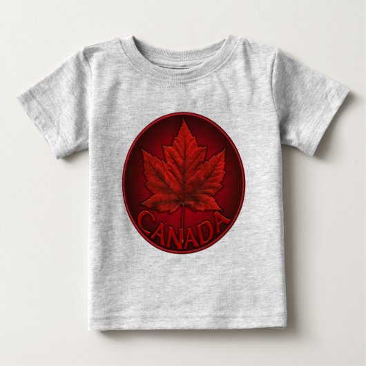 Baby Canada Souvenir Creeper Organic Canada Shirt (Voorkant)