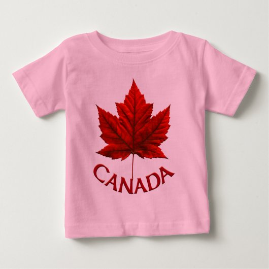 Baby Canada Souvenir Creeper Organic Canada Shirt (Voorkant)