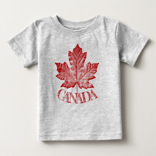 Baby Canada T-shirt Retro Canada Baby Shirten (Voorkant)