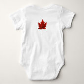 Baby Canada Vlag Souvenir One-Piece Baby Bodysuit (Achterkant)