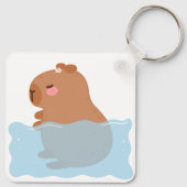 Baby capybara Sleutelhanger (Achterkant)